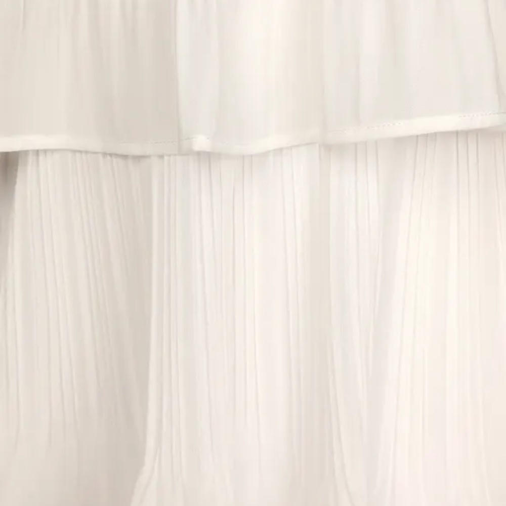 Lulus White Pleated One-shoulder Mini Dress - Size M - Picture 3 of 3